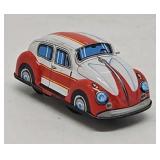 2 1/2" Japan Tin Litho Keywind VW Beetle