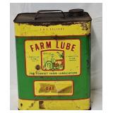 Vintage Farm Lube 2 Gallon Oil Can