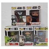 (5) Funko Pop Star Wars Figures (MIB)