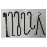 (6) Asst Hand Forged Hooks