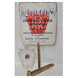 Pennsylvania Railroad  Ashtray, Spike & Fan