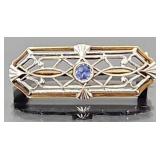 14k gold filigree pin (1.7 grams)