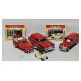 (6) Collectible Die Cast Firehouse Vehicles