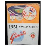 1951 Yankees vs Giants World Series Program