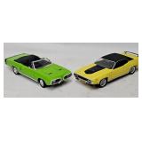 (2) 1:18 Die Cast Muscle Cars