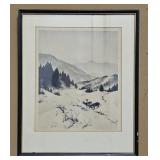 Ella Fillmore Lillie "Winter Silence" Signed Litho