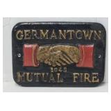 Cast Aluminum Germantown Mutual Fire Mark