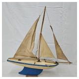 1950s Star Yacht Birkenhead Wooden  Pond Yacht