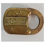 Antique Reading Co. Brass Railroad Padlock