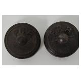 (2) Pennsylvania Railroad Cast Iron Scale Weights