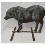 Antique Copper Pig Weathervane