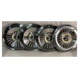 Set (4) 1957 Ford OEM Fairlane Hub Caps