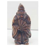 Antique Hand Carved Wood Netsuke