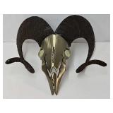 Dan Day Metal Rams Head Sculpture