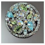 Mid Century Weiss Rhinestone Brooch