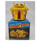 S.H., Japan Battery Op Acrobat Robot w/OB
