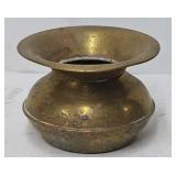 Vintage Brass Railroad Station Spittoon