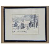 Ella Fillmore Lillie "The Chealing" Signed Litho