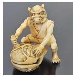 Antique Hand Carved Ivory Netsuke