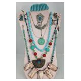 12 Pieces of Designer Turquoise Jewelry
