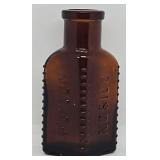 Brown/Amber Poison Bottle, 3.5" High