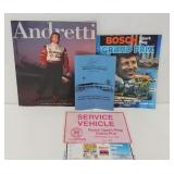 Andretti Family Autographed Book and Programs