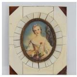 Antique Hand Painted Miniature Portrait