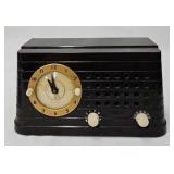 Telecron Model 8H59 Tube Type Clock Radio