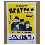 Sid Bernstein Autographed Beatles Concert Poster