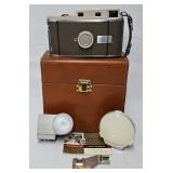 Polaroid 800 Land Camera w/Accessories & Case