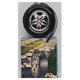 Vintage Arrow Novelty "Tyre" Transistor Radio w/OB