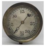 Antique 5" Ashcroft Steam Gauge