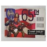 1944 WW2 US Army 65th Infantry Division Camp Shelb
