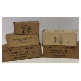 (5) New/Old US Signal Corp Radio Tubes w/OB