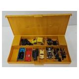 1960ï¿½s HO Slot Car Case w/Bodies & Chassis Parts