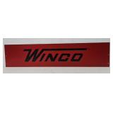 38" x 5" Winco Metal Sign