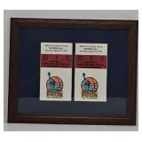 (2) 1996 NCAA Final Four Game Tickets (Framed)