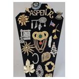 (21) Vintage Designer Pins