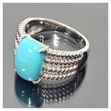 Sterling Silver & Turquoise Ring