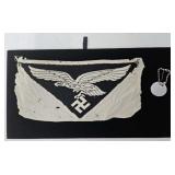 WWII Luftwaffe Sports Vest Eagle Patch & HQ Badge