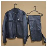 Harley Davidson Leather Jacket and Chaps