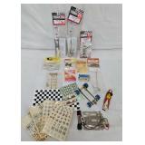Asst 1/32 & 1/24 Slot Car Parts & Decal Sheets