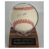 Lenny Dykstra Autographed Baseball