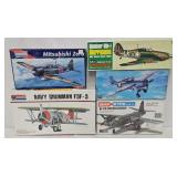 (5) Sealed Military Aircraft Model Kits