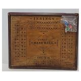 1903 Parlor Baseball/Checkers Game Board