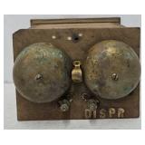 Antique Oak Finger Joint Telephone Ringer Box