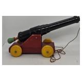 Vintage Strombecker Wooden 12" Toy Cannon