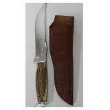 c1965 Case XX Model 523 Stag Handle Hunting Knife