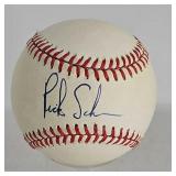Rick Schu Autographed Baseball