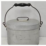 Antique Aluminum Lunchbox w/Inserts